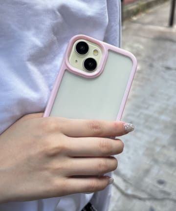 シンプルカラースマホケース(iPhone15)