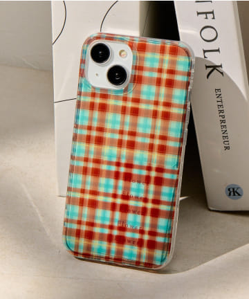 Lattice(ラティス) シアーチェックスマホケース(iPhone13/14)