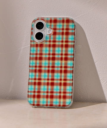 シアーチェックスマホケース(iPhone16)