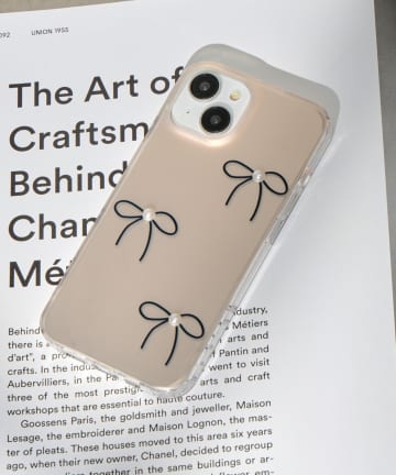 メタリックリボンスマホケース(iPhone13/14)