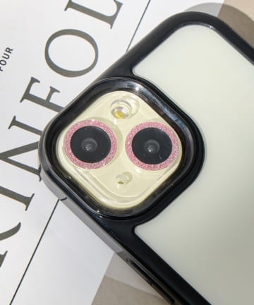 ラメレンズカバー(iPhone15/15Plus)