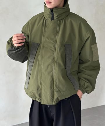 CPCM(シーピーシーエム) リバーシブル中綿ミリタリーブルゾン