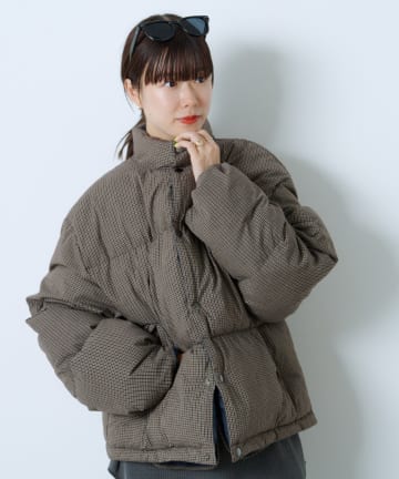 Kastane(カスタネ) 【WHIMSIC/2サイズ展開】チェックパデットジャケット