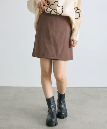 OUTLET(アウトレット) 【w closet】スリットミニスカパン