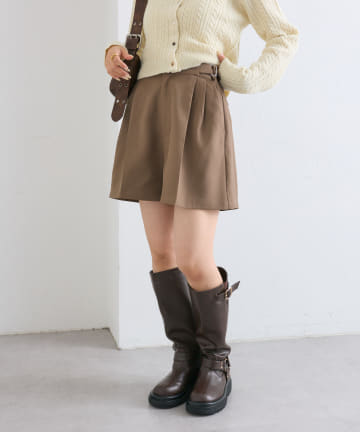 OUTLET(アウトレット) 【w closet】ダブルベルトショートパンツ
