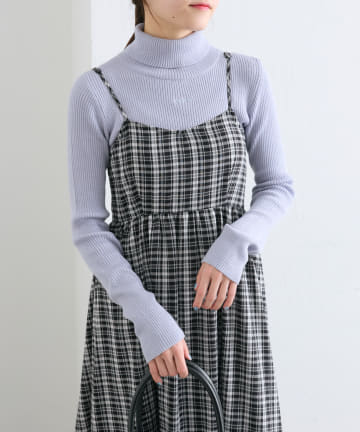 OUTLET(アウトレット) 【w closet】刺繍タートルニット