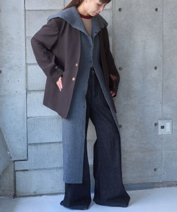 OUTLET(アウトレット) 【Pasterip】Lambs wool stole vest