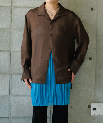 OUTLET(アウトレット) 【Pasterip】Acetate KARAMI sheer shirt