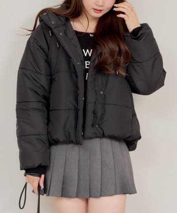 NICE CLAUP / OLIVE des OLIVE OUTLET(ナイスクラップ  / オリーブ デ オリーブ アウトレット) 【RMAF】中綿ショートブルゾン