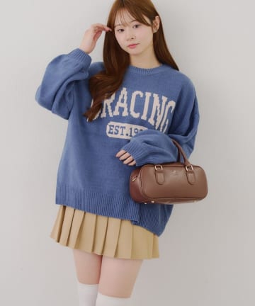 NICE CLAUP / OLIVE des OLIVE OUTLET(ナイスクラップ  / オリーブ デ オリーブ アウトレット) 【RMAF】マットモールロゴニットプルオーバー