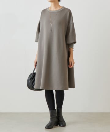 BEARDSLEY(ビアズリー) 《完売カラー追加検討中》袖パフダンボールワンピース