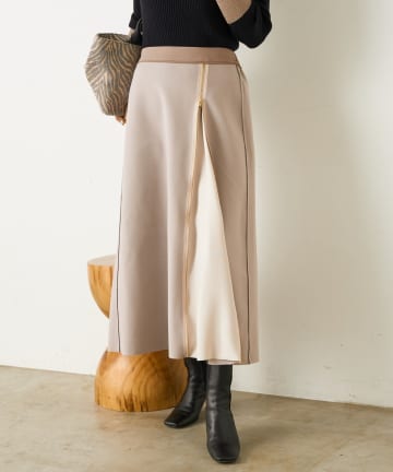 Jena　espace merveilleux(ジェナ　エスパスメルヴェイユ) 2WAYジップボンディングスカート
