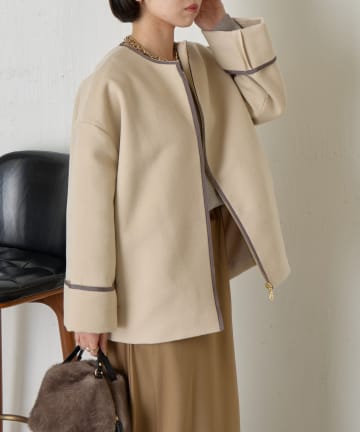 Jena　espace merveilleux(ジェナ　エスパスメルヴェイユ) テープラインコクーンコート