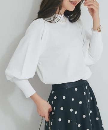 La boutique BonBon(ラブティックボンボン) 【名品・着回し力最強】ボリュームスリーブニット