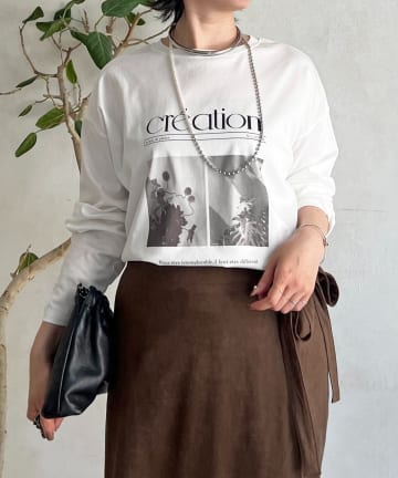 Croisiere(クロジエール) グラフィックプリントロゴTEE