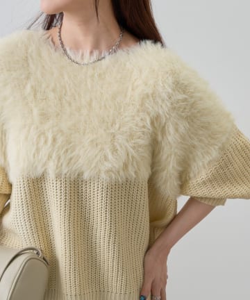 COLONY 2139(コロニー トゥーワンスリーナイン) 切替シャギーニット