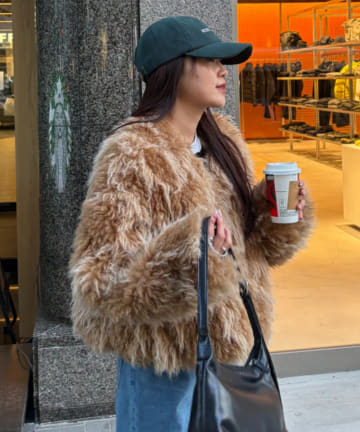 CIAOPANIC TYPY(チャオパニックティピー) 【willow】クリンクルミックスファーアウター