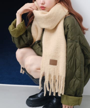 Kastane(カスタネ) 【WEB・一部店舗先行/5色展開】フリンジマフラー