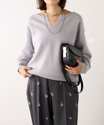 OUTLET(アウトレット) 【SHENERY】ウォッシャブルウールスキッパープルオーバー