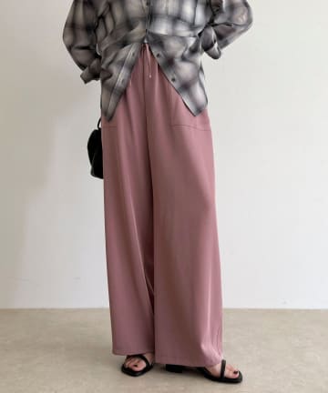 FREDY & GLOSTER(フレディ アンド グロスター) ツイルサテンイージーパンツ