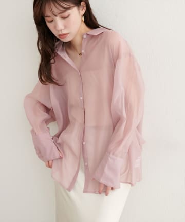 natural couture(ナチュラルクチュール) WEB限定 /【大人ナチュ】バックフレアシャツ