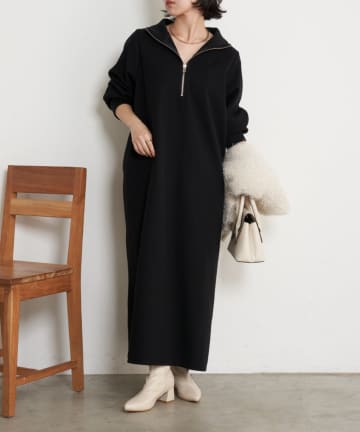 Jena　espace merveilleux(ジェナ　エスパスメルヴェイユ) ハーフジップキモウワンピース