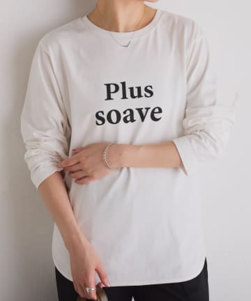 COLLAGE GALLARDAGALANTE(コラージュ ガリャルダガランテ) 【お尻周りカバー】plus soave ロゴロンT