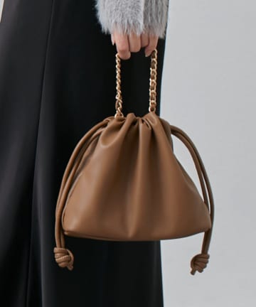 Lui's(ルイス) ３WAY巾着チェーンバッグ