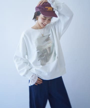 Remind me and forever(リマインドミーアンドフォーエバー) 【NUNIFE / ロングセラーアイテム】【新柄登場！】箔プリントプルオーバー