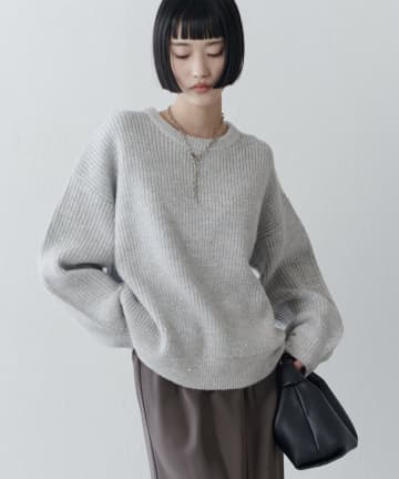 Lui's(ルイス) ラメスパンコールニットプルオーバー