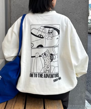 CIAOPANIC TYPY(チャオパニックティピー) 【ユニセックス】DOGS刺繍ロゴプリントスウェット