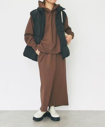OUTLET(アウトレット) 【un dix cors】ダンボールニットパーカーセットアップ