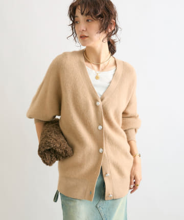 OUTLET(アウトレット) 【RIVE DROITE】ヘアリーラメ2WAYカーディガン