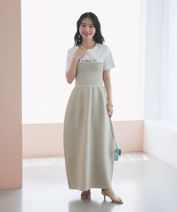 OUTLET(アウトレット) 【La boutique BonBon】ニットベアトップワンピース
