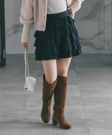 OUTLET(アウトレット) 【La boutique BonBon】ティアードショートパンツ