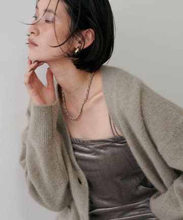 LARUTA(ラルータ) カップ付きベロアキャミ