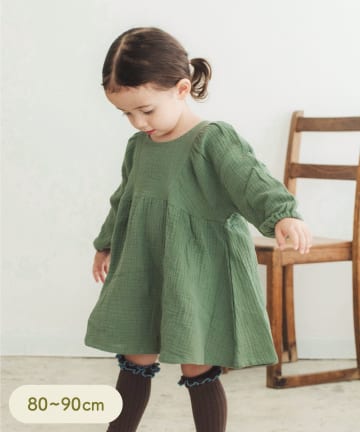 《WEB限定商品》ガーゼチュニック：80～90cm