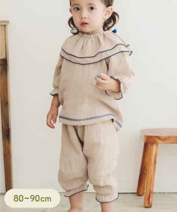 《WEB限定商品》ガーゼセットアップ：80～90cm