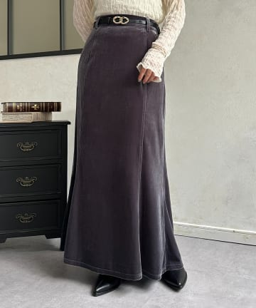 Thevon.(ゼヴォン) ベロアマーメイドスカート