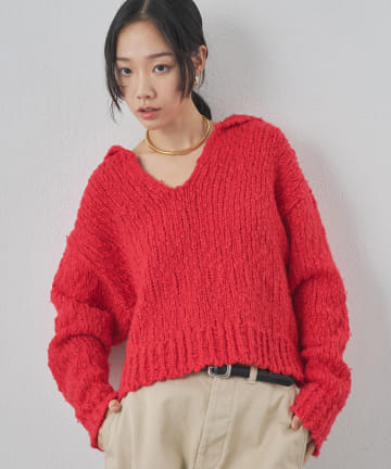 Whim Gazette(ウィム ガゼット) ローゲージスキッパープルオーバー