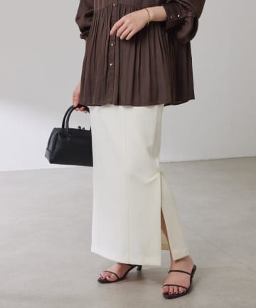 COLLAGE GALLARDAGALANTE(コラージュ ガリャルダガランテ) 【伸縮性◎】ダンボール切替スカート/カセット服/セレモ二ー