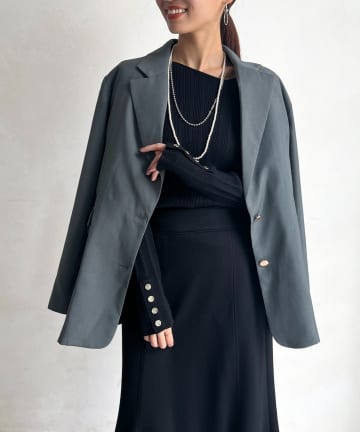 Chez toi(シェトワ) ライナー付きテーラードジャケット