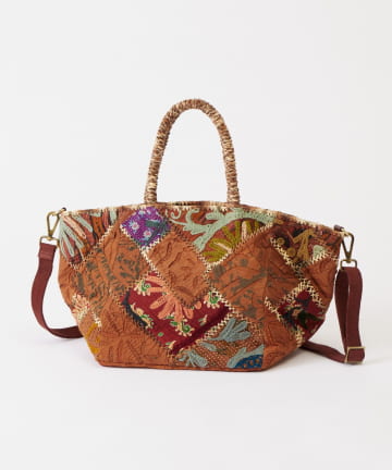 BEARDSLEY(ビアズリー) 《1/1(木)予約開始》《IMAYIN》ハンド刺繍パッチワークトートバッグ