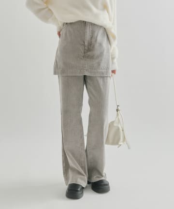 レイヤードコーデュロイパンツ