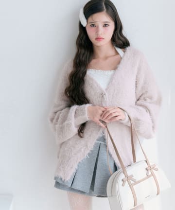 OLIVE des OLIVE(オリーブ デ オリーブ) melty ribbon long knit