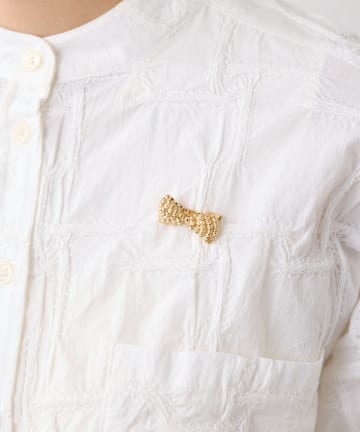 ear PAPILLONNER(イア パピヨネ) 立体ミニリボンブローチ
