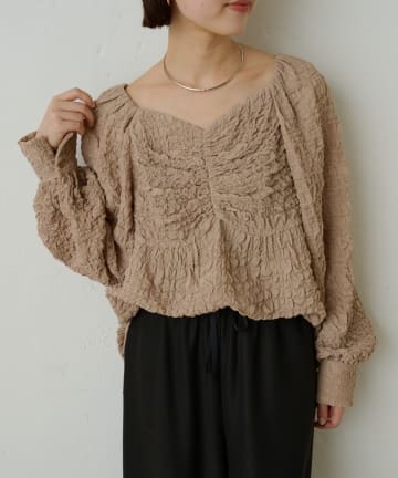 Omekashi(オメカシ) ハートネックブラウス