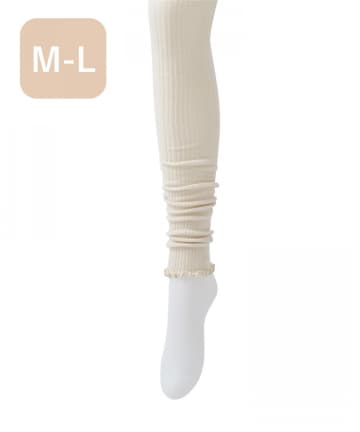 3COINS(スリーコインズ) リブメロウレギンス：M～L