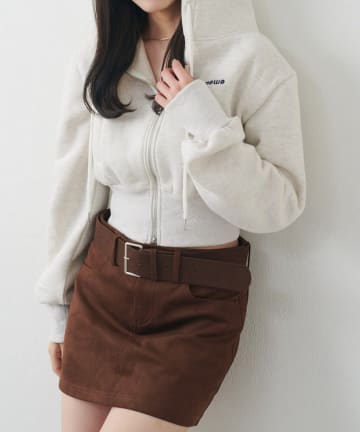 mline(エムライン) [mline]ロゴショートパーカー