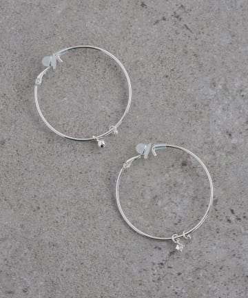 DISCOAT(ディスコート) 【GOLDY】マルチプチチャームフープイヤリング